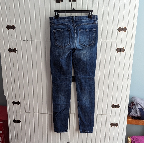 STS BLUE Ellie High Rise Finished Hem Ankle Skinny Jean Indigo - Picture 4 of 5